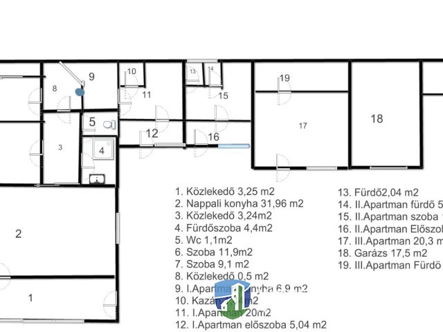 Igényes családi ház plusz 3 db. apartman!