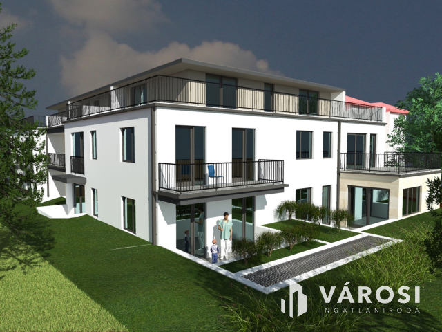 Prémium AA+ 163 m2-es hőszivattyús lakás saját kerttel eladó