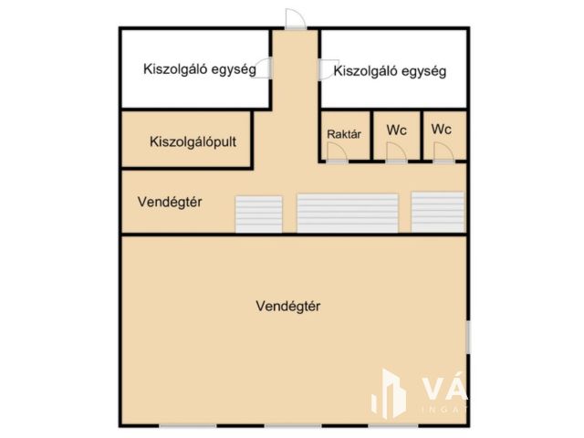 Körmend főterén,befektetőnek, vendéglátó egység kiadó-eladó