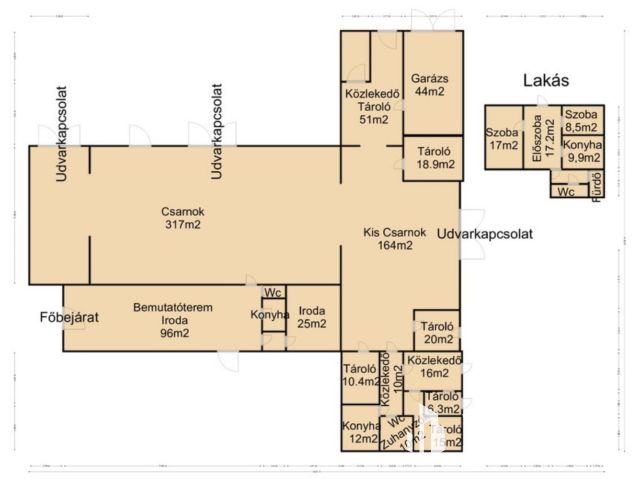 Nagykanizsán az Ipari parkban, kiadó raktárhelység