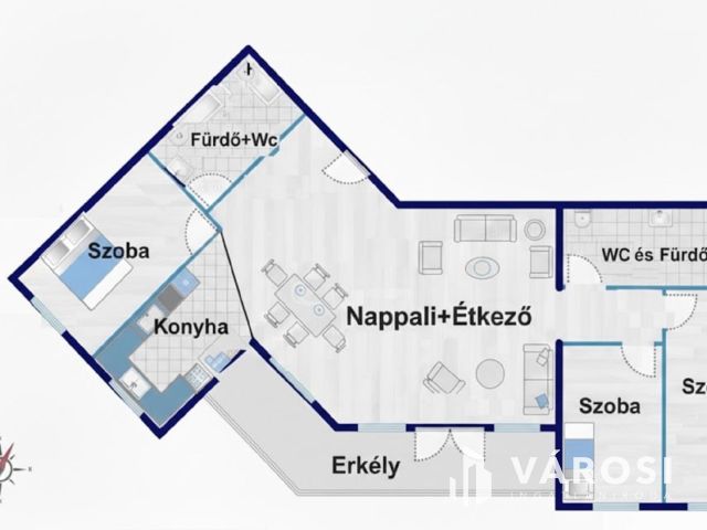 Felújított, fiatalos, duplakomfortos lakás Angyalföldön