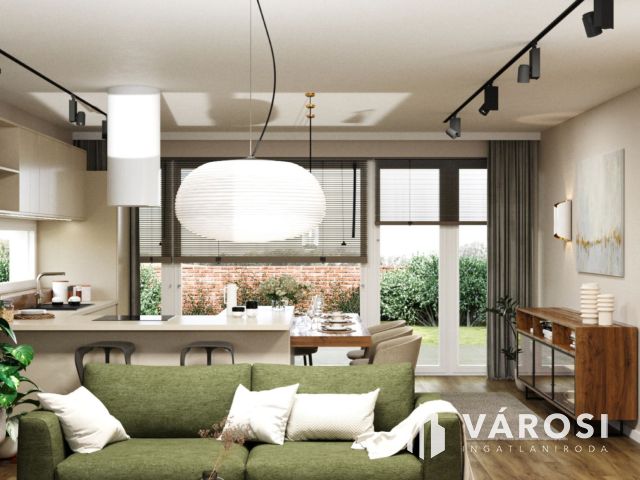 Belső kétszintes ikerházi lakás, új lakóparkban