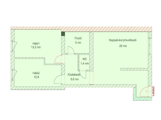 Világos 3 szobás lakás Rákoscsabán autóbeállóval